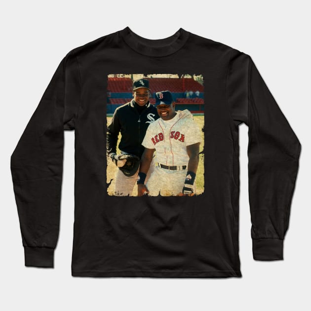 Frank Thomas in Chicago White Sox, Long Sleeve T-Shirt by SOEKAMPTI